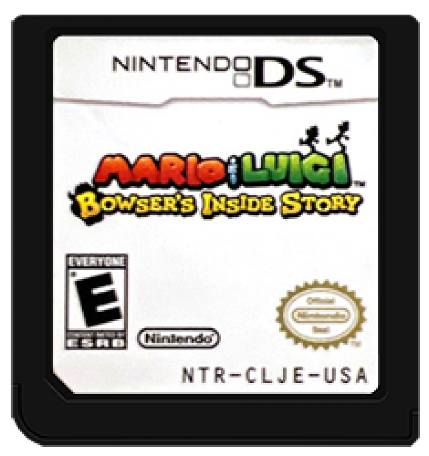 Mario & Luigi: Bowser's Inside Story cartridge for Nintendo DS (DS) RPG adventure video game