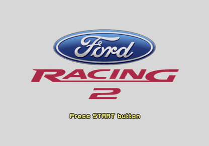 Ford Racing 2 title screen for PlayStation 2 (PS2) Ford-licensed arcade-style racing video game