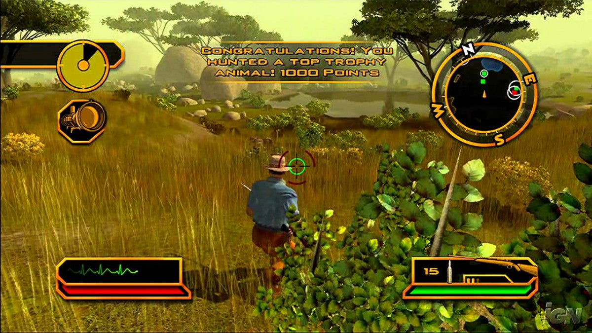 Cabela's African Safari Xbox 360 hunting simulation game featuring authentic African wildlife safari expeditions realistic firearms big game tracking missions and immersive outdoor adventure gameplay