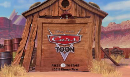 Cars 2 title screen art for Nintendo Wii (Wii) video game