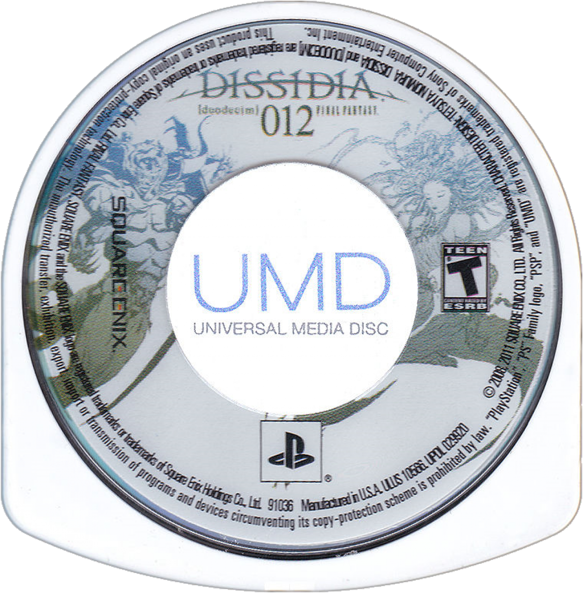 Dissidia 012 Duodecim Final Fantasy PlayStation Portable game featuring fast-paced crossover fighting gameplay with iconic Final Fantasy characters disc