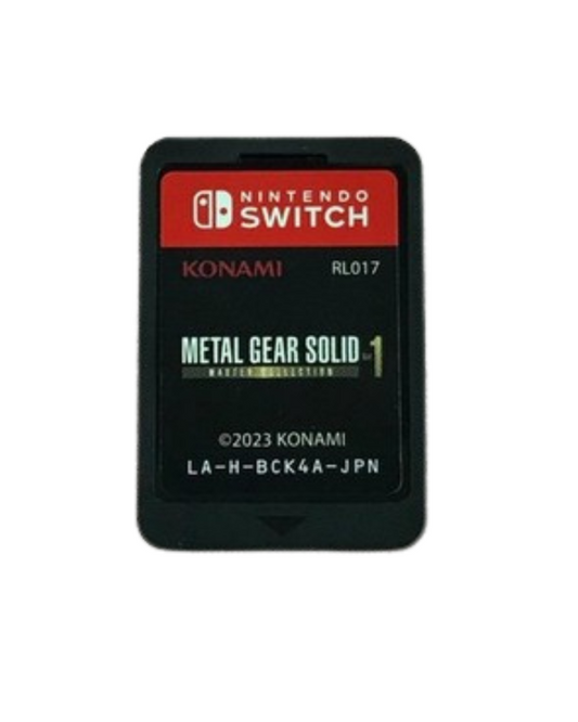 Metal Gear Solid Master Collection Vol 1 game collection for the Nintendo Switch featuring classic stealth action titles including Metal Gear Solid Metal Gear Solid 2 and Metal Gear Solid 3 with updated controls bonus content and cinematic storytelling cartridge