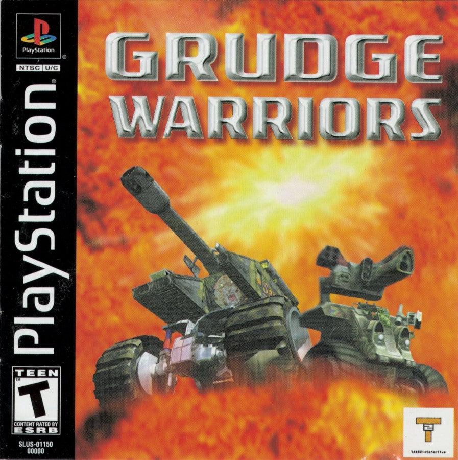 Grudge Warriors retro vehicular combat action game for PlayStation 1 (PS1) cover art