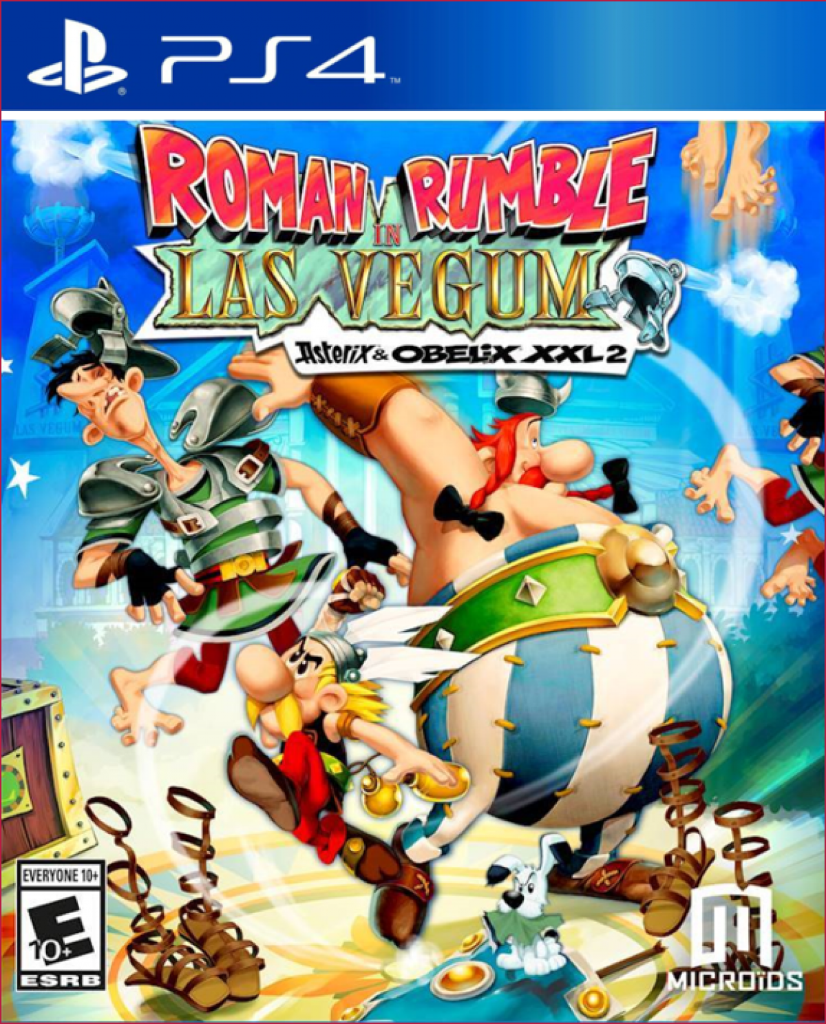 Roman Rumble In Las Vegum – PlayStation 4 (PS4) video game cover art, action-adventure title