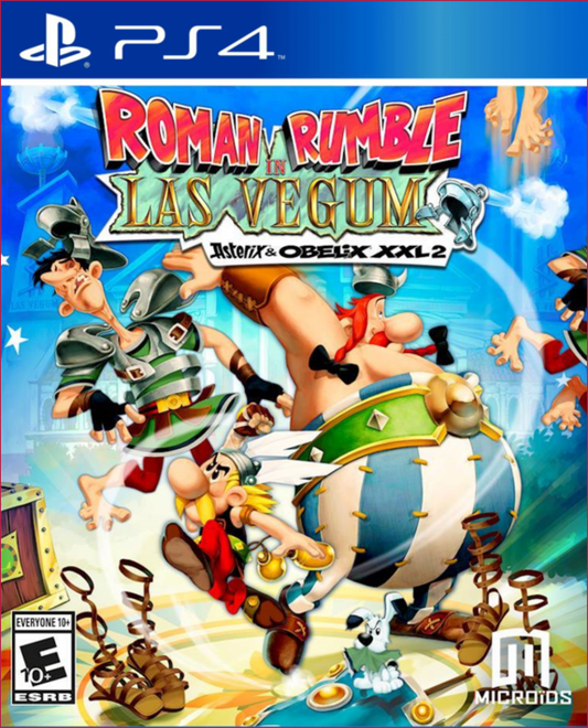 Roman Rumble In Las Vegum – PlayStation 4 (PS4) video game cover art, action-adventure title