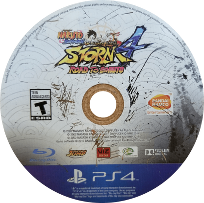 Naruto Shippuden Ultimate Ninja Storm 4 PS4 inspired design featuring anime arena fighting action aesthetic powerful ninja battles spectacular jutsu abilities iconic Naruto characters cinematic story mode fast paced combat manga inspired adventure presentation disc