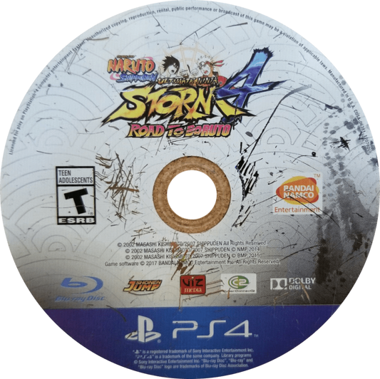 Naruto Shippuden Ultimate Ninja Storm 4 PS4 inspired design featuring anime arena fighting action aesthetic powerful ninja battles spectacular jutsu abilities iconic Naruto characters cinematic story mode fast paced combat manga inspired adventure presentation disc