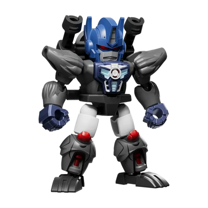 Blokees Transformers Defender Version 06 blind box collectible mini action figure snap fit robot toy Decepticon Autobot character detailed poseable display piece for fans