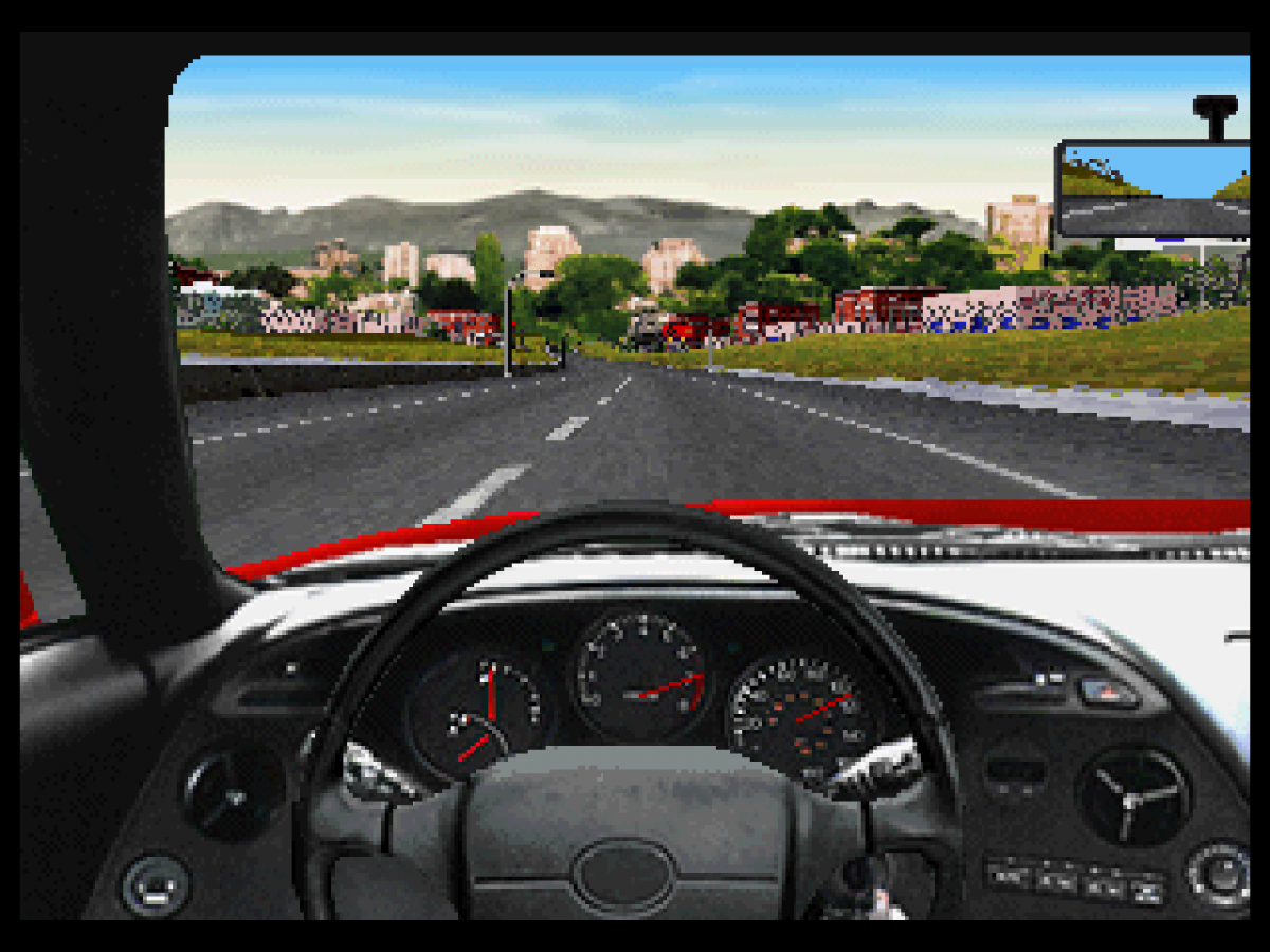 The Need for Speed Sega Saturn racing game realistic car simulation sports cars track racing Electronic Arts EA classic NFS series arcade simulation driving gameplay retro Saturn game Sega Saturn software video game title gameplay 