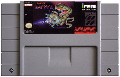 Super R-Type cartridge for Super Nintendo Entertainment System (SNES) retro video game
