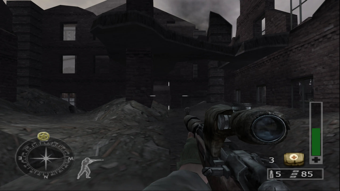 Call of Duty Finest Hour PS2 Sony PlayStation 2 video game WWII World War 2 first person shooter FPS military combat tactical shooter Activision retro classic gaming PlayStation 2 software game title gameplay