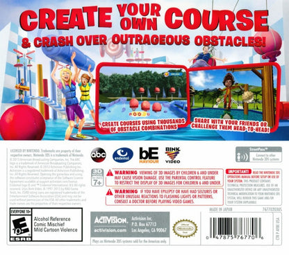 Wipeout: Create & Crash back of case for Nintendo 3DS (3DS) party sports video game
