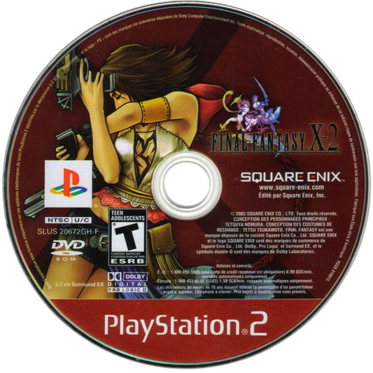 Final Fantasy X-2 [Greatest Hits] disc for PlayStation 2 (PS2) fantasy role-playing adventure video game