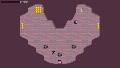 N+ gameplay for PlayStation Portable (PSP) action platformer game