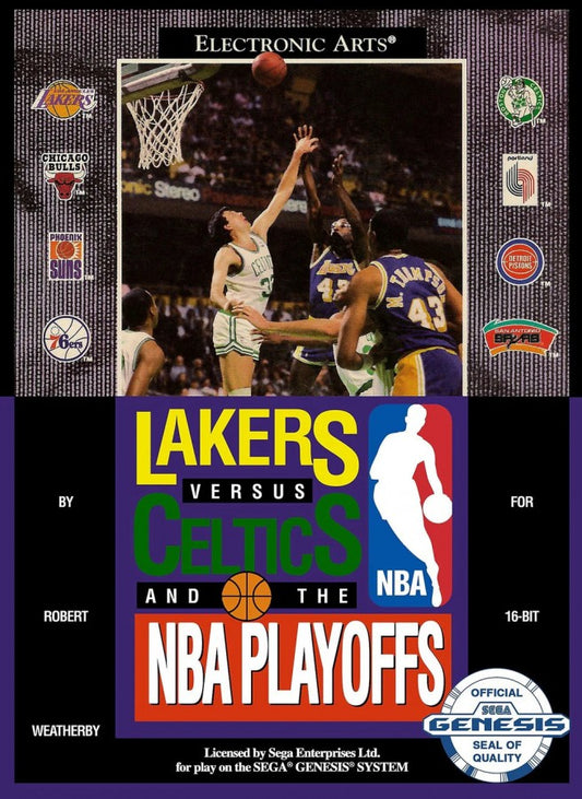 Cover art for Lakers vs. Celtics and the NBA Playoffs -- GEN video game