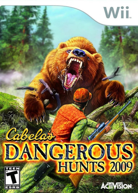 Cabela's Dangerous Hunts 2009 cover art for Nintendo Wii (Wii) video game