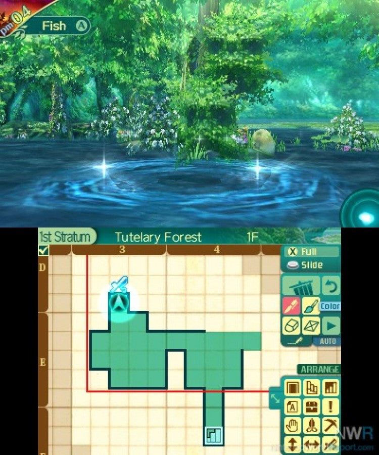 Etrian Odyssey game for the Nintendo DS featuring first person dungeon crawling RPG gameplay with map drawing mechanics party customization and challenging turn based battles in a fantasy labyrinth setting gameplay