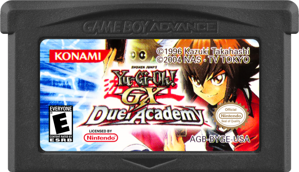 Yu-Gi-Oh! GX Duel Academy Game Boy Advance GBA for collectible card strategy video game fans featuring Yu-Gi-Oh! GX characters card dueling monster cards spell and trap cards deck building strategic battles academy progression and portable Nintendo GBA gameplay collectible gaming appeal game cartridge