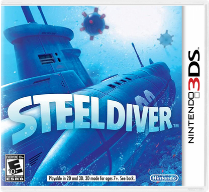 Steel Diver cover art for Nintendo 3DS (3DS) submarine simulation video game