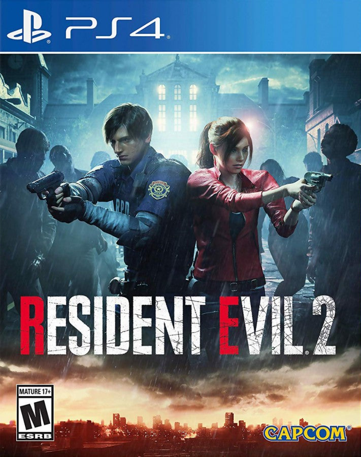 Resident Evil 2 – PlayStation 4 (PS4) video game cover image, survival horror