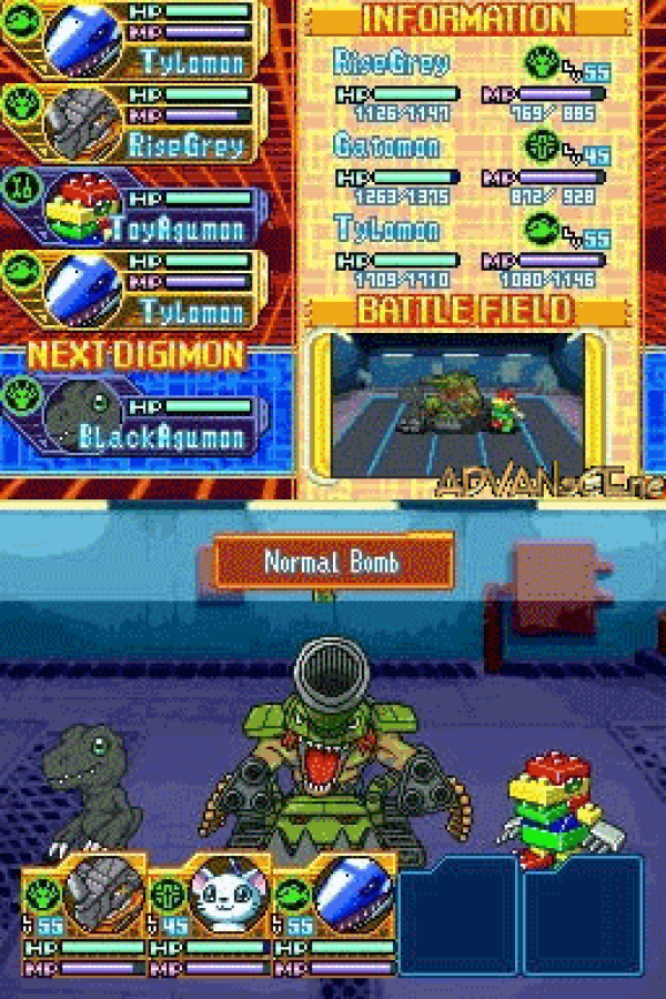 Digimon World: Dusk gameplay for Nintendo DS (DS) monster-raising RPG adventure video game