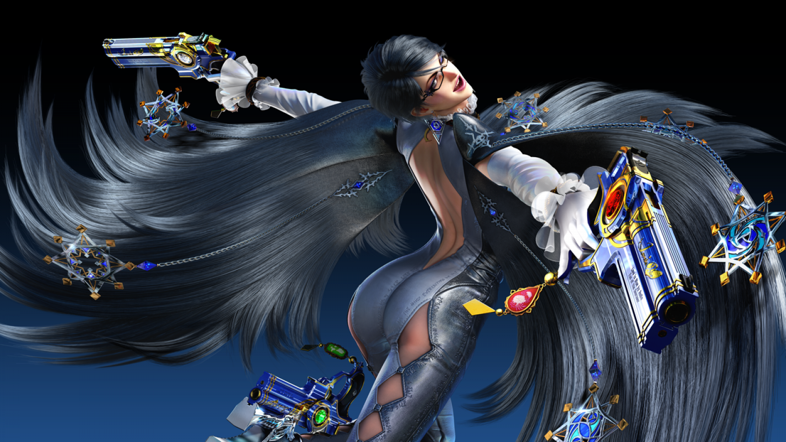 Bayonetta 2 [with Bonus Disc] screen title art for Nintendo Wii U (WiiU) video game