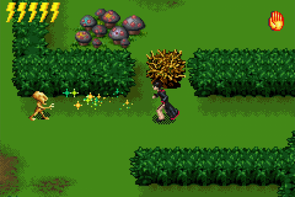 Harry Potter and the Sorcerers Stone Game Boy Advance GBA action-adventure video game based on the first film book top-down perspective spell casting potion making puzzle solving and exploring Hogwarts gameplay screenshot