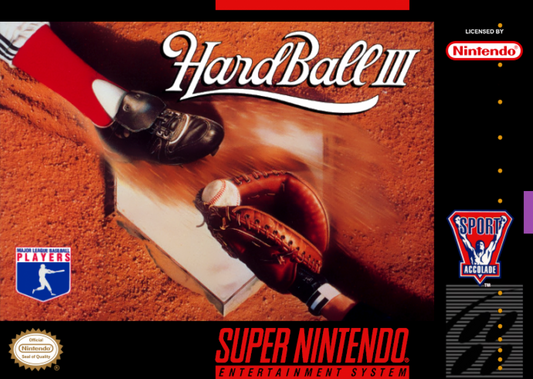 Cover art for HardBall III -- SNES video game