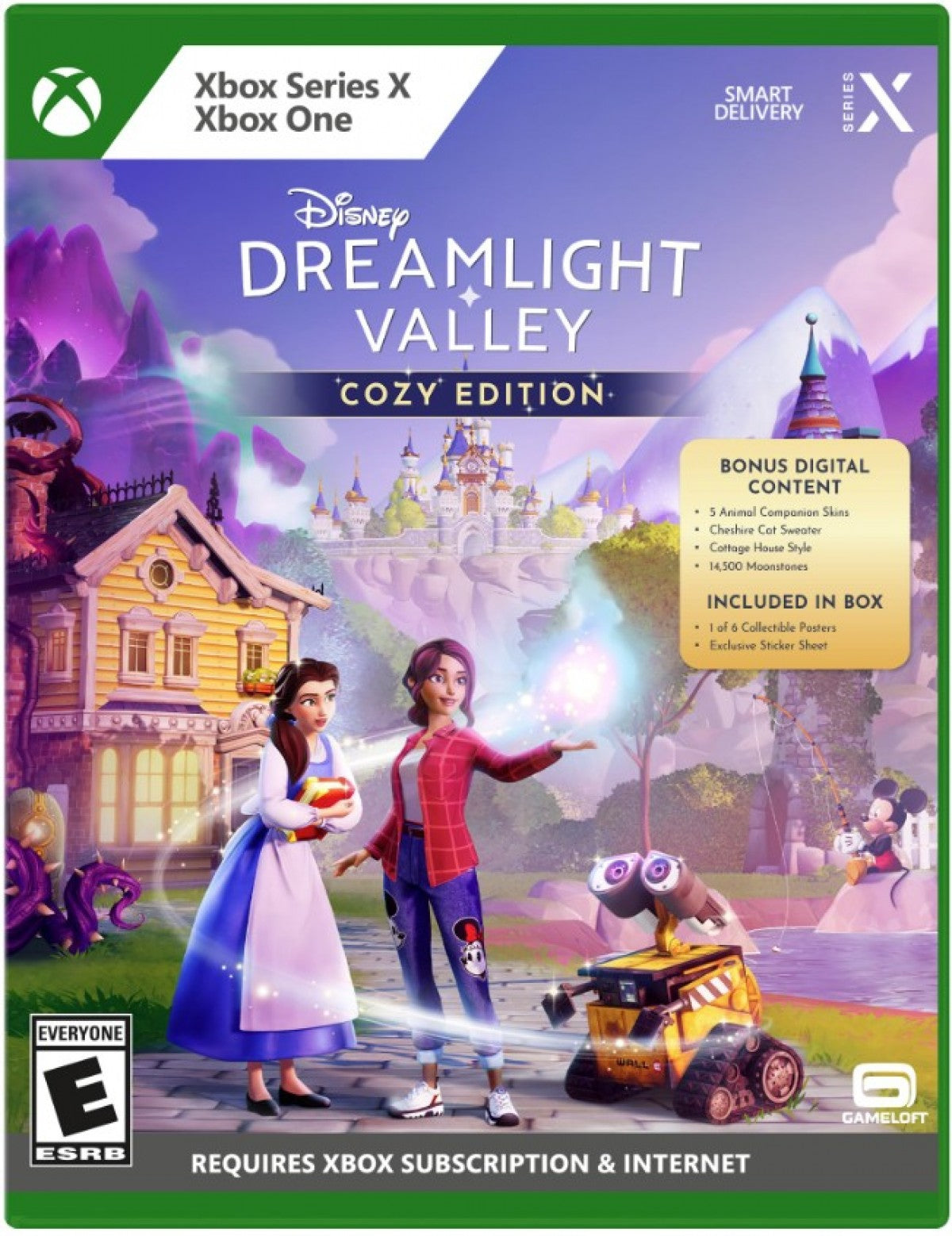 Disney Dreamlight Valley: Cozy Edition cover art for Xbox Series X (XSX) life simulation adventure video game