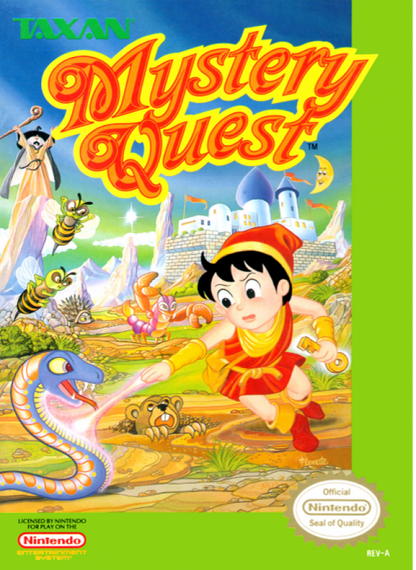 Mystery Quest cover art for Nintendo Entertainment System (NES) retro video game