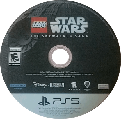 LEGO Star Wars: The Skywalker Saga disc for PlayStation 5 (PS5) action adventure video game