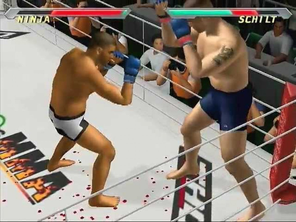 Pride FC gameplay for PlayStation 2 (PS2) MMA video game.