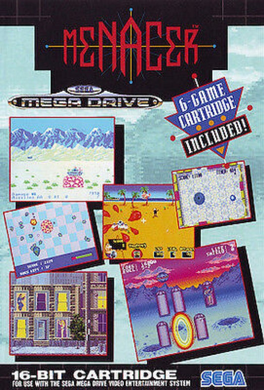 Menacer: 6-Game Cartridge cover art for Sega Genesis (GEN) video game