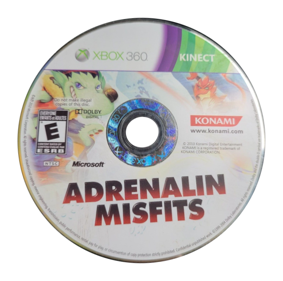 Adrenalin Misfits disc for Xbox 360 (X360) video game