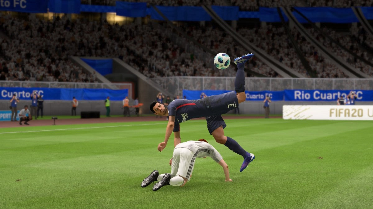 FIFA 20 Nintendo Switch NS for soccer sports video game fans featuring realistic football matches licensed teams and players career mode tournaments skill moves passing shooting goalkeeping and competitive multiplayer gameplay portable Nintendo Switch action collectible gaming appeal gameplay