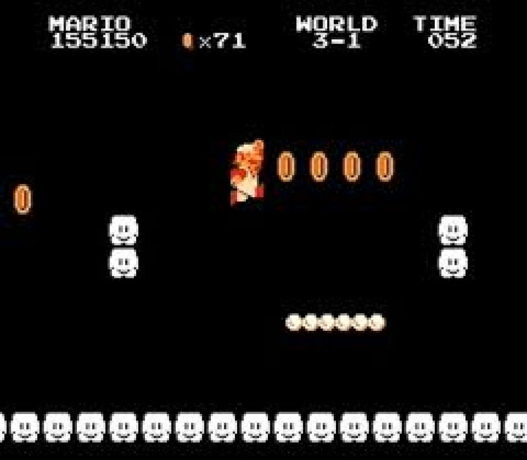 Super Mario Bros Duck Hunt World Class Track Meet Nintendo Entertainment System NES video game, classic compilation cartridge, multiplayer retro Nintendo title mario bros gameplay screenshot