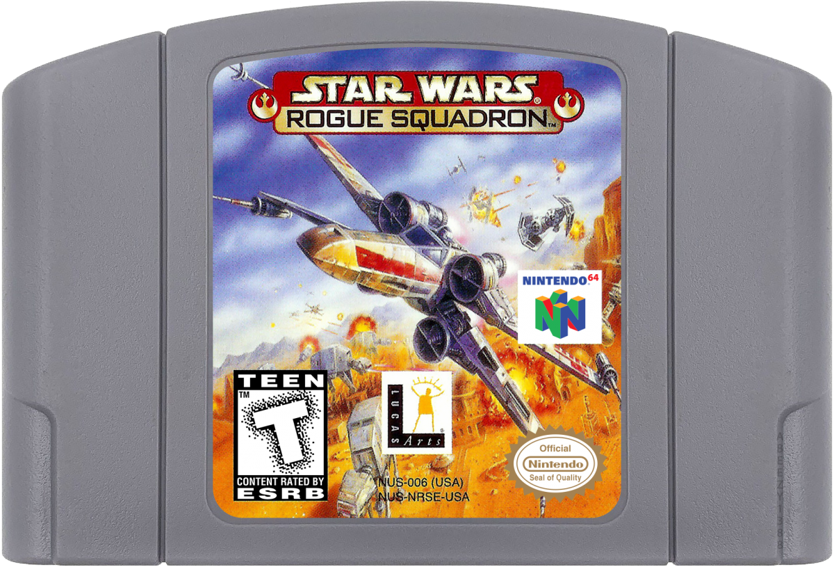 Star Wars: Rogue Squadron cartridge for Nintendo 64 (N64) video game