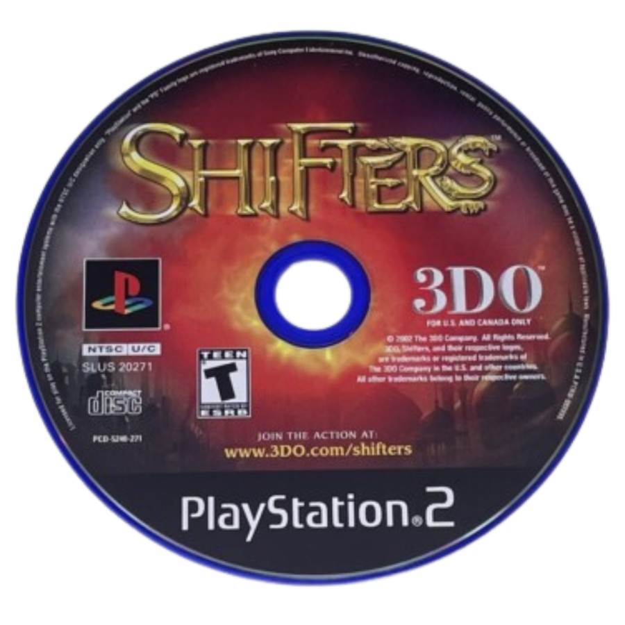 Shifters PS2 Sony PlayStation 2 action adventure fantasy game creature transformation gameplay shapeshifting combat puzzle solving exploration mystical world third person action retro gaming PlayStation 2 software video game title disc