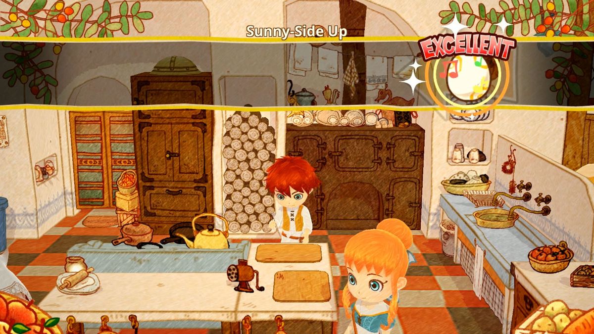 Little Dragons Cafe retro PlayStation 4 video game Little Dragons Cafe fantasy adventure cooking simulation dragon raising anime style exploration console title PlayStation 4 release gameplay