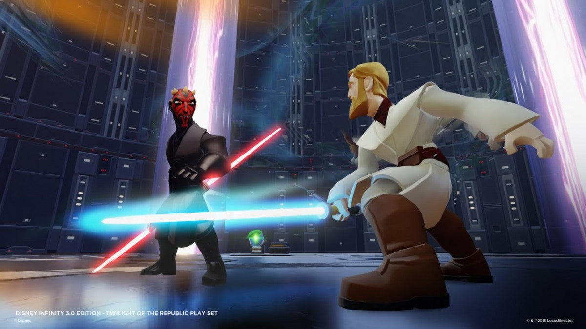 Disney Infinity 3.0 Starter Pack starter pack for the Nintendo Wii U featuring toys to life gameplay with interactive figures a portal base and adventure playsets including Star Wars Marvel and Disney characters with creative Toy Box mode and cooperative play gameplay
