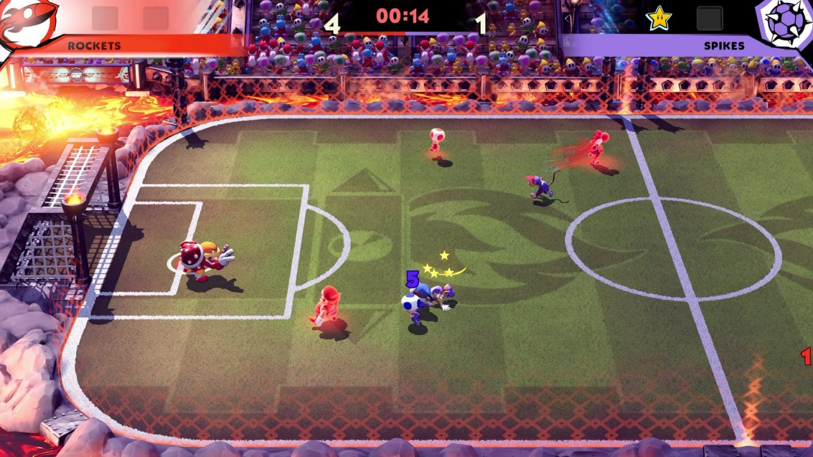 Mario Strikers Battle League gameplay image for Nintendo Switch (NS) video game