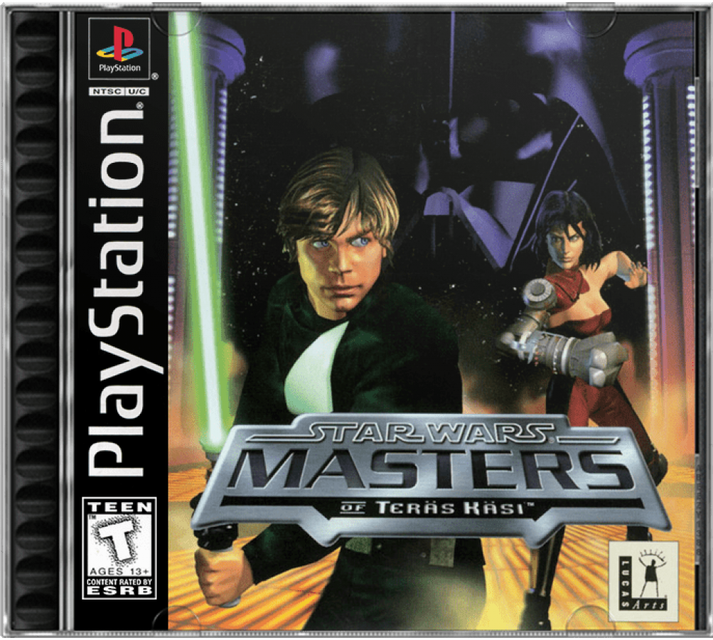 Star Wars: Masters of Teräs Käsi cover art for PlayStation 1 (PS1) video game