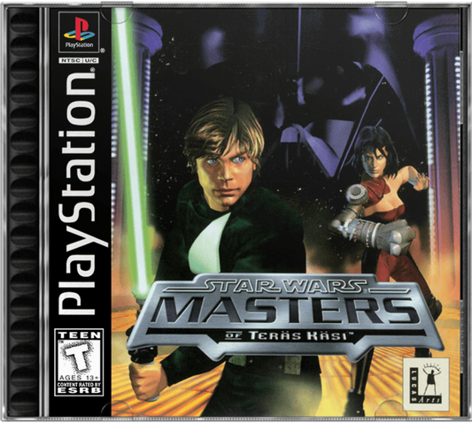 Star Wars: Masters of Teräs Käsi cover art for PlayStation 1 (PS1) video game