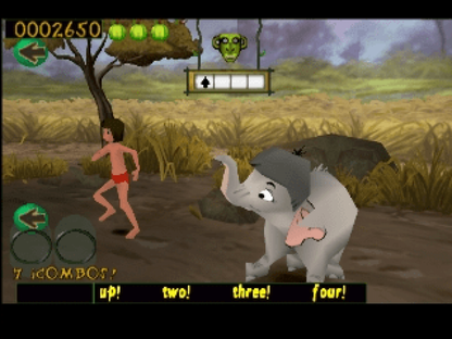 Jungle Book: Rhythm n Groove – PlayStation 1 (PS1) gameplay art of this video game