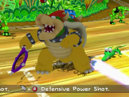 Mario Power Tennis gameplay for GameCube (GC) sports tennis video game