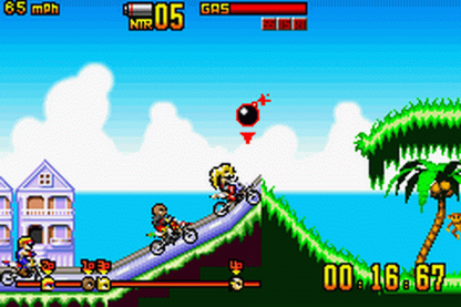 Motocross Maniacs Advance gameplay for Game Boy Advance GBA video game