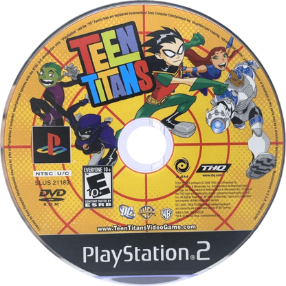 Teen Titans – PlayStation 2 (PS2) video game disc, action beat 'em up.