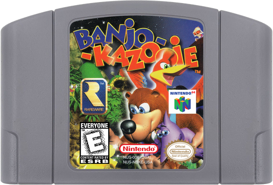 Banjo-Kazooie cartridge for Nintendo 64 (N64) video game