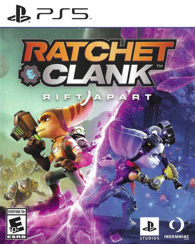 Ratchet & Clank: Rift Apart cover art for PlayStation 5 (PS5) action adventure platformer video game