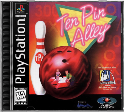 Ten Pin Alley cover art for PlayStation 1 (PS1) bowling sports video game